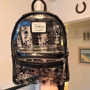 SOLD Loungefly Knotts Scary Farm Clear Mini Backpack KSF Loungefly